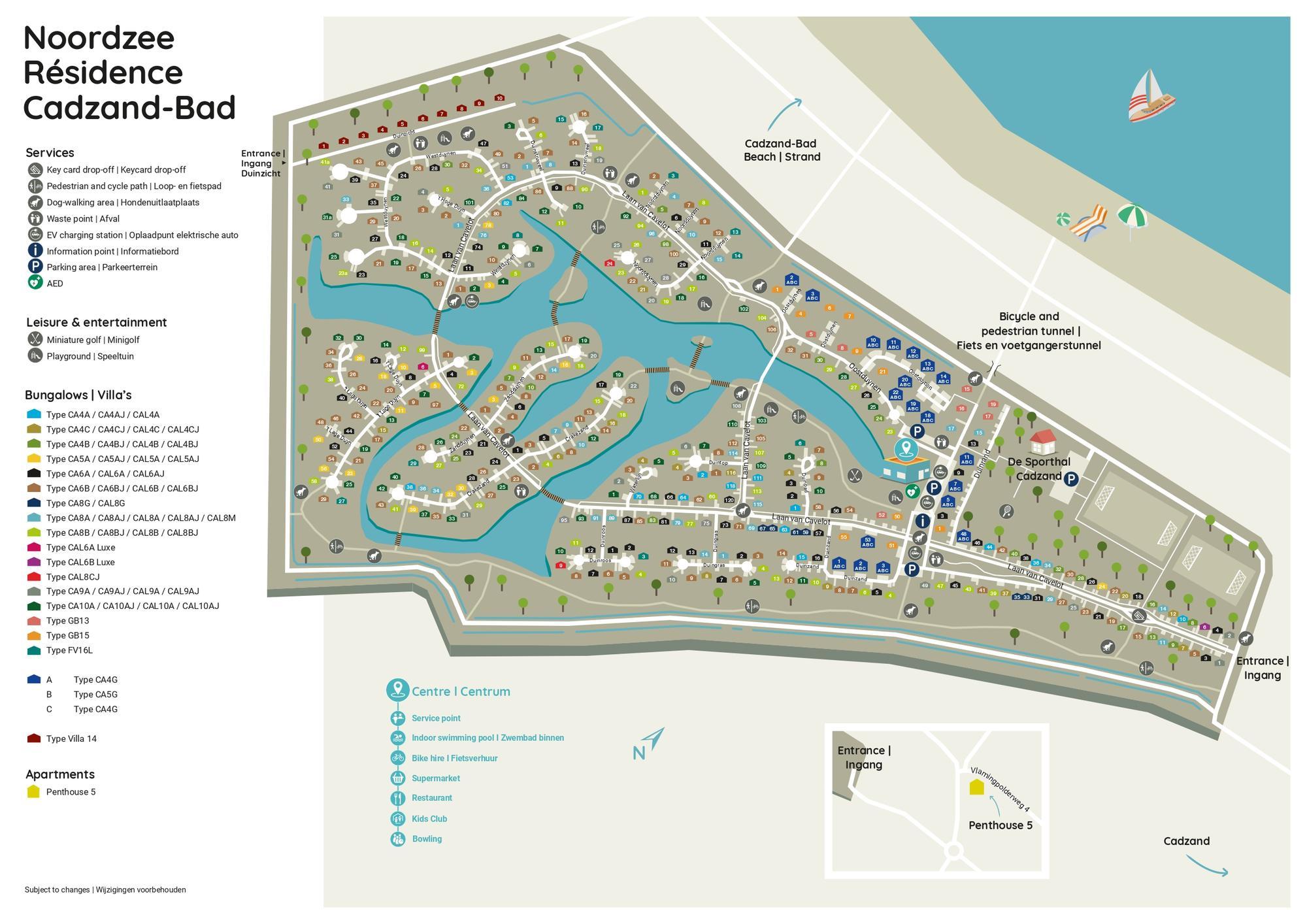 Park Grundriss Noordzee Residence Cadzand Bad